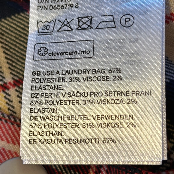 NWT plaid H&M pants size 8 - Picture 5 of 10